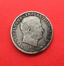 2 LIRE 1812 ITALIE B BOULOGNE NAPOLEON Ier IMPERATORE REGNO D'ITALIE / ARGENT.