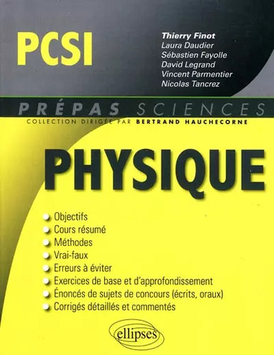 Physique pcsi thierry - physique, pcsi,