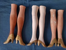 3 paires de jambes pour poupée ancienne de salon, boudoir, art déco, 3ème lot