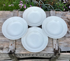 Assiettes creuses - Faïence Blanche - Saint Amand, Céranord - Terre de Fer