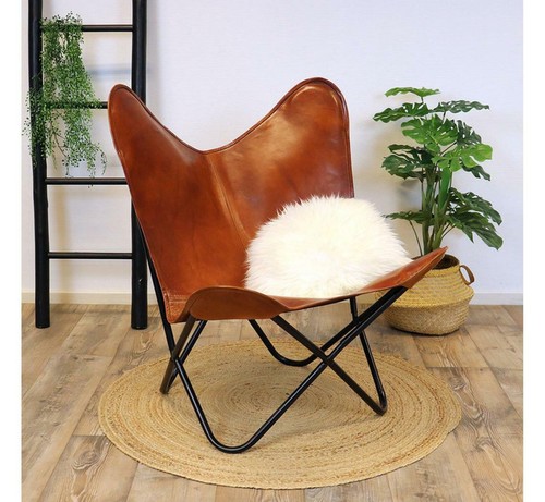 Chaise papillon vintage - 2x,