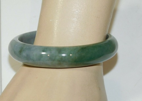 Bracelet jonc jade vert - bracelet,