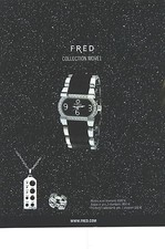 PUBLICITE ADVERTISING  2009  FRED montre collection MOVE 1 bijoux de luxe
