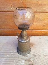 Ancienne lampe à pétrole type pigeon avec son verre 'jus"