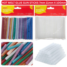 Amtech Chaud Fondu Colle Pistolet Bâtons 7mm 11mm 100mm Long Pour Craft Adhésif