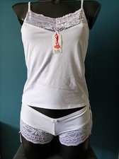 Caraco + shorty  Blanc   XL /