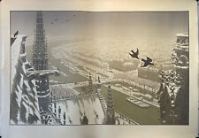 Henri RIVIERE, les Paysages Parisiens, du haut des tours de Notre Dame.