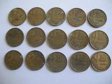 lot 15 pièces 50 Francs