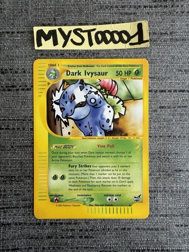 Carte pokémon dark ivysaur - pokémon,