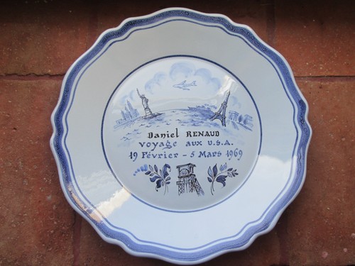 Assiette faïence nevers - assiette,