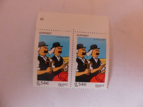 Timbre france tintin dupondt - timbre,