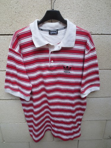 Vintage polo adidas rouge - adidas,