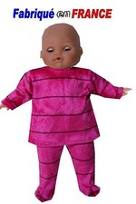 Ensemble pyjama NEUF pour Bébé Corolle 30-36-42 cms Ref.fushia