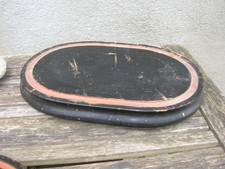 ancien socle ovale en bois