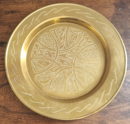 Plat mural marocain laiton - plat,
