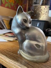 figurine chat en métal