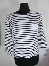 Petit Pull marinière beige rayé bleu WINS NAUTIC S 38/40