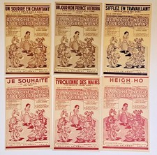 6 PARTITIONS MUSICALE-BLANCHE