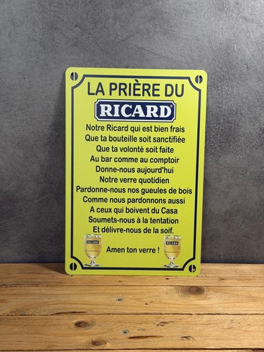 Plaque métal prière - métal,