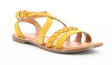 Kickers Sandales Diappo Jaune Chèvre Daim Vache Nappa 858140-5071