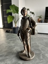 Sculpture / figurine / statue de mousquetaire en bronze vintage