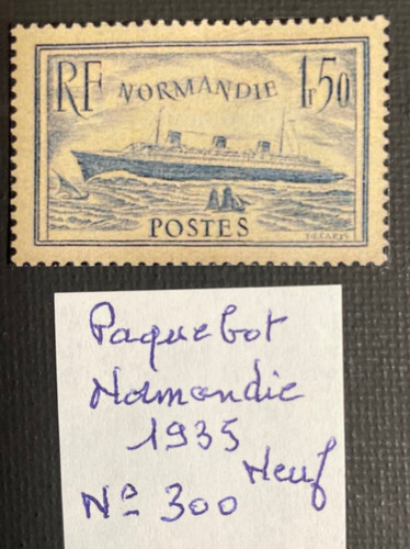 Timbre 1935 300 paquebot - 1935,