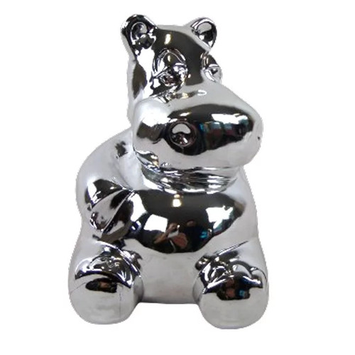 Statue hippopotame assis - , en