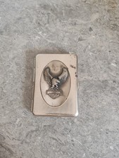 Etui a cigarette motor cycles En Métal. Vintage 