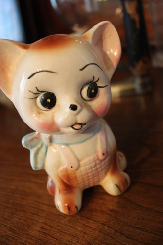 Tirelire/Porcelaine/Chat/