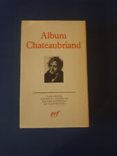 Album Pléiade Chateaubriand