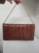 Sac à main ancien en Croco