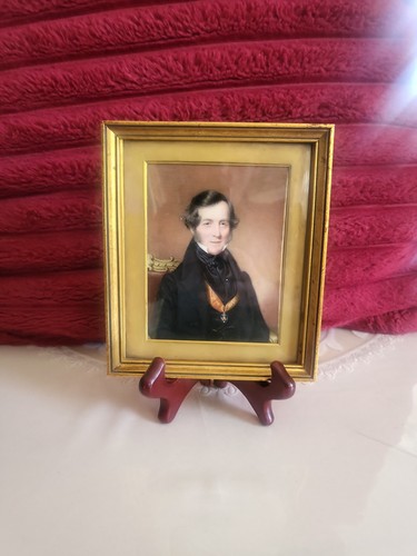 Ancien miniature portrait - miniature,