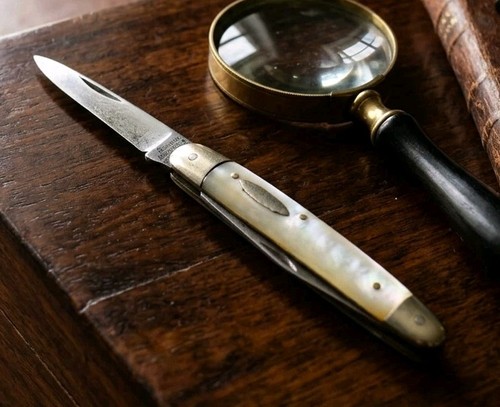 Ancien canif nacre - ancien,