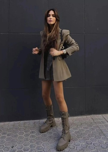 Bottes lacées finition - bottes,