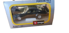 Porsche 911 S  burago 1/24 - miniature noir - rare vintage collector