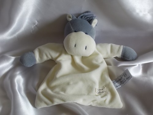 Doudou âne gris bleu - doudou, et