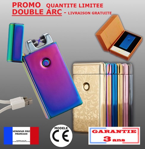 Briquet double arc électrique - double,