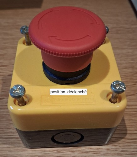 Bouton arret urgence - d'arret, d'urgence