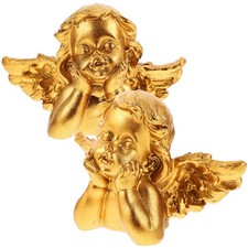  2pcs résine Angel statue