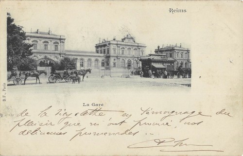 Cpa reims la gare - 51,