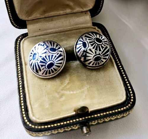 Puces oreille art déco - d'oreille,