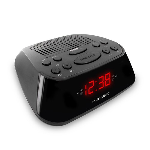 Radio réveil double alarme - radio-réveil,