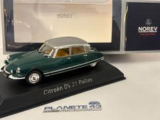 NOREV 157008 CITROEN DS 21 PALLAS 1967 JURA GREEN &SILVER 1:43