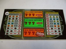 Slot Machine Belly Glass. (3 Line)