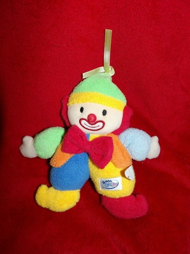 Doudou peluche clown jaune - doudou,