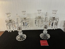 Paire de girandoles en cristal de Baccarat (prix des deux) Mod1