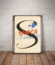 Plaque métal vintage Simca