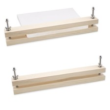 2 Pièces Presse à Reliure de livres en Bois Machine à presser Presse à Rembou...