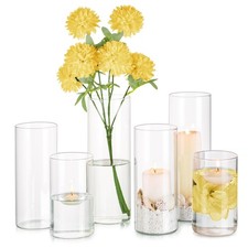 Vases cylindriques en verre