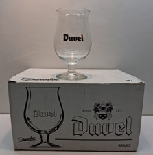 DUVEL Lot 6 verres bière  vintage 33 cl dans carton d'origine